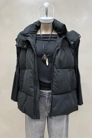Chaleco Puffer Oversize - Vista 3