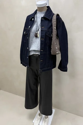 Pantalon Wide Cuerina Frankie - Vista 2