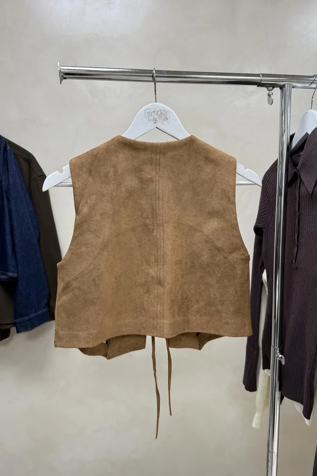Chaleco Suede Bordado