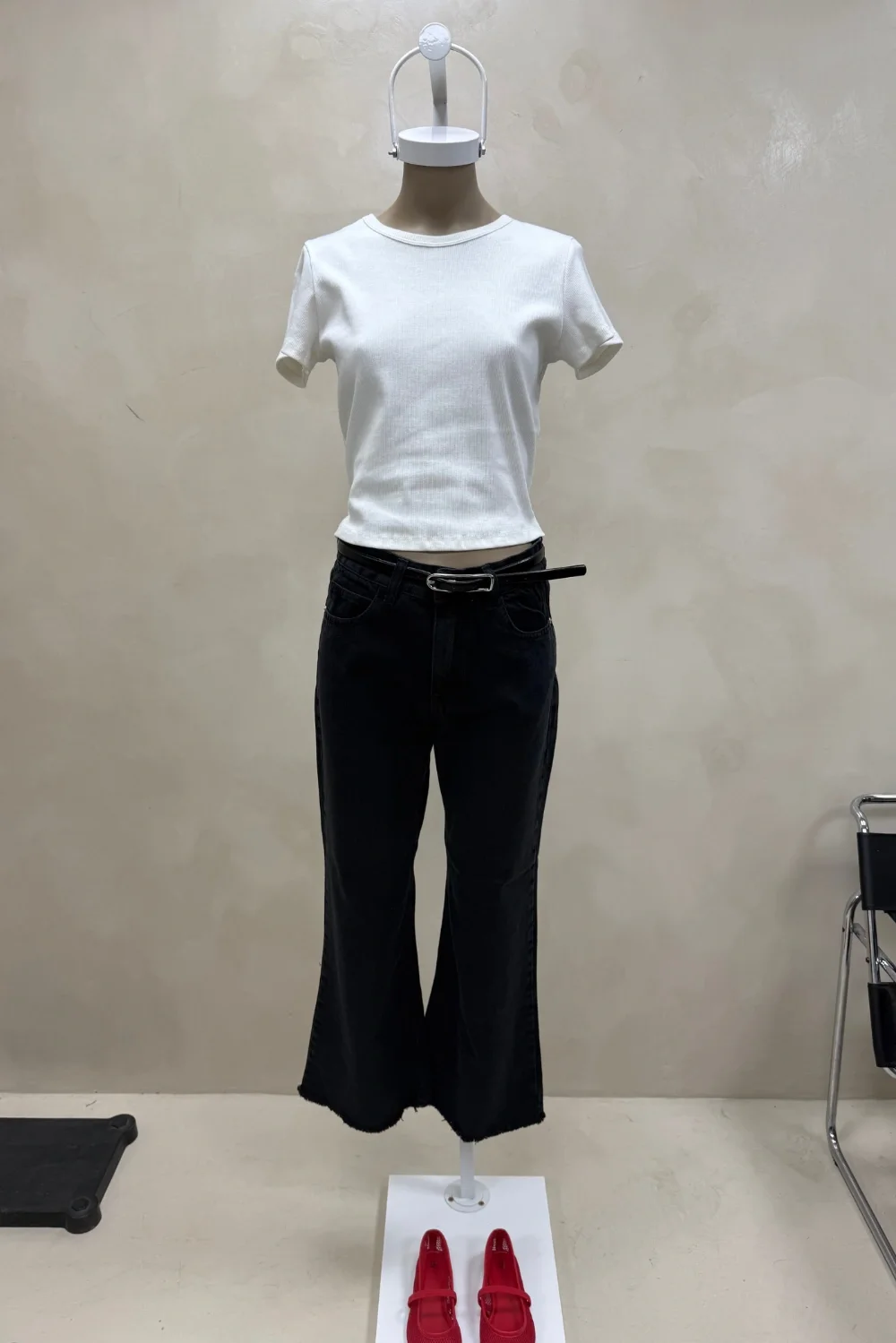 JEAN BOOTCUT LEG BLACK - 0