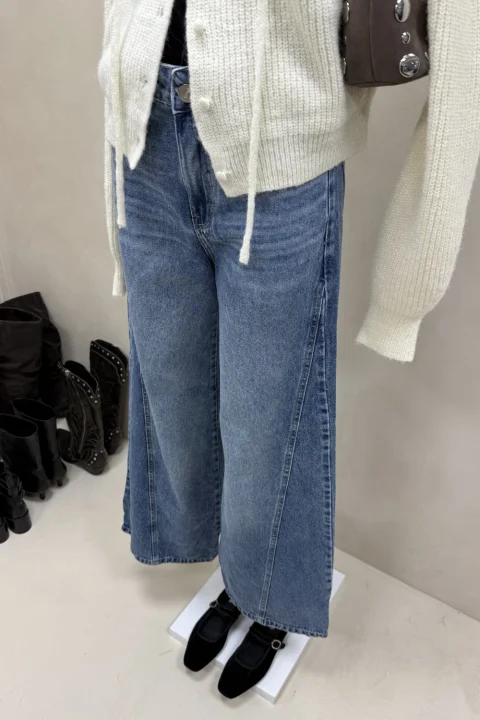 Jean Wide Leg Full Recorte