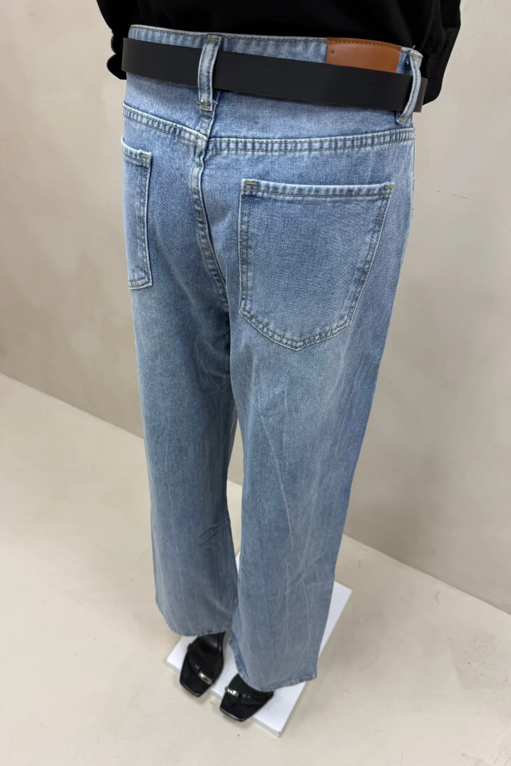 JEAN STRAIGHT CELESTE CON STRASS - 3