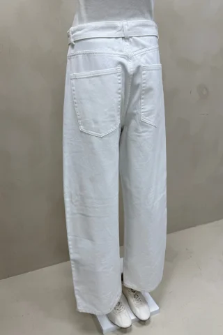 JEAN WIDE CINTURA DOBLADA BLANCO - Vista 6