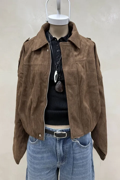 Bomber Simil Suede