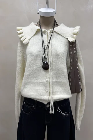 Cardigan con Babero - Vista 3