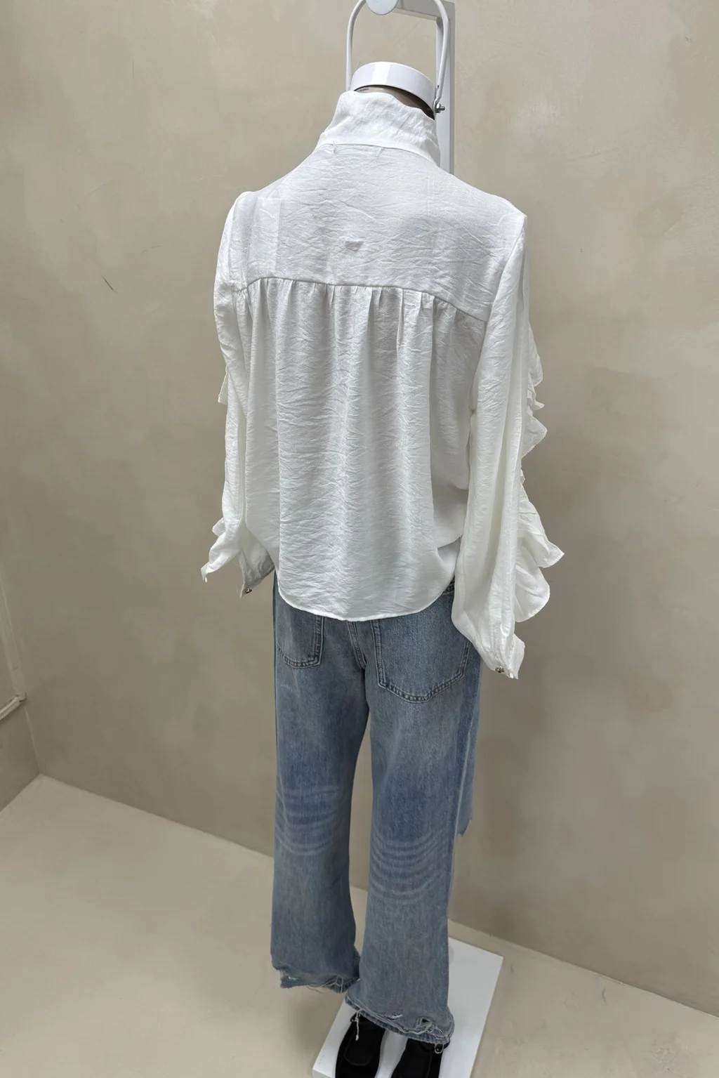 Camisa Volados Lazo Cuello - 4