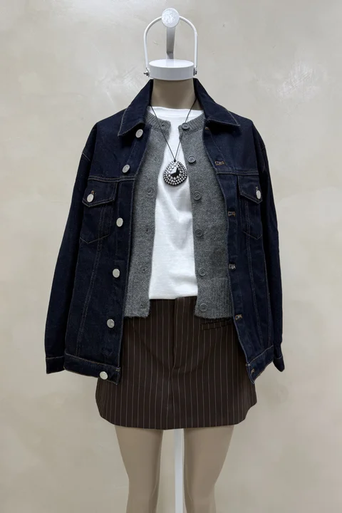 Campera Denim Clasica Azul