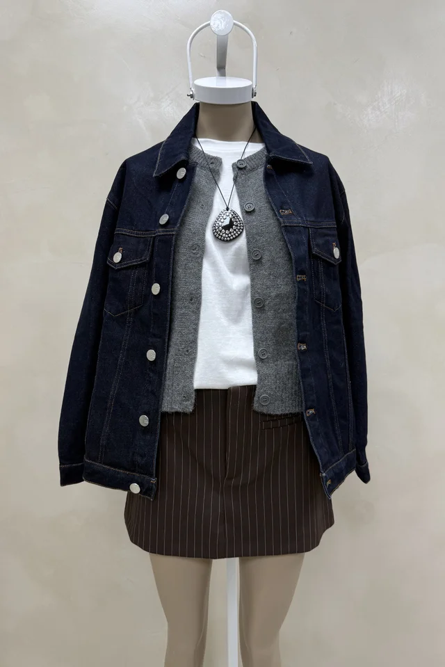 Campera Denim Clasica Azul