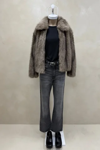 Campera Piel con Cierre - Vista 1