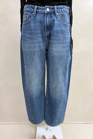 Jean Barrel Clasico Azul - Vista 2