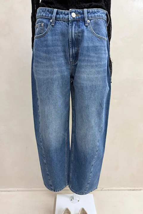 Jean Barrel Clasico Azul