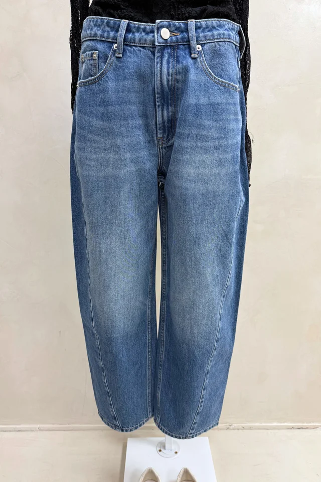 Jean Barrel Clasico Azul