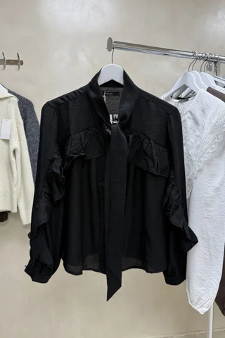 Camisa Volados Lazo Cuello - Vista 6