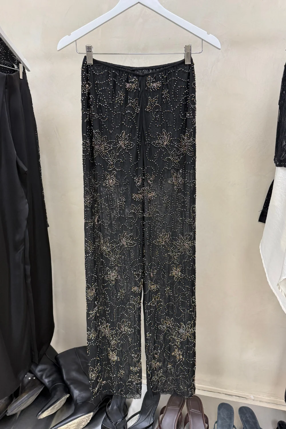 PANTALON MICROTUL LENTEJUELAS