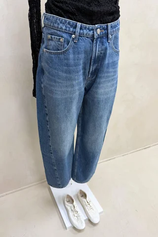 Jean Barrel Clasico Azul - Vista 3