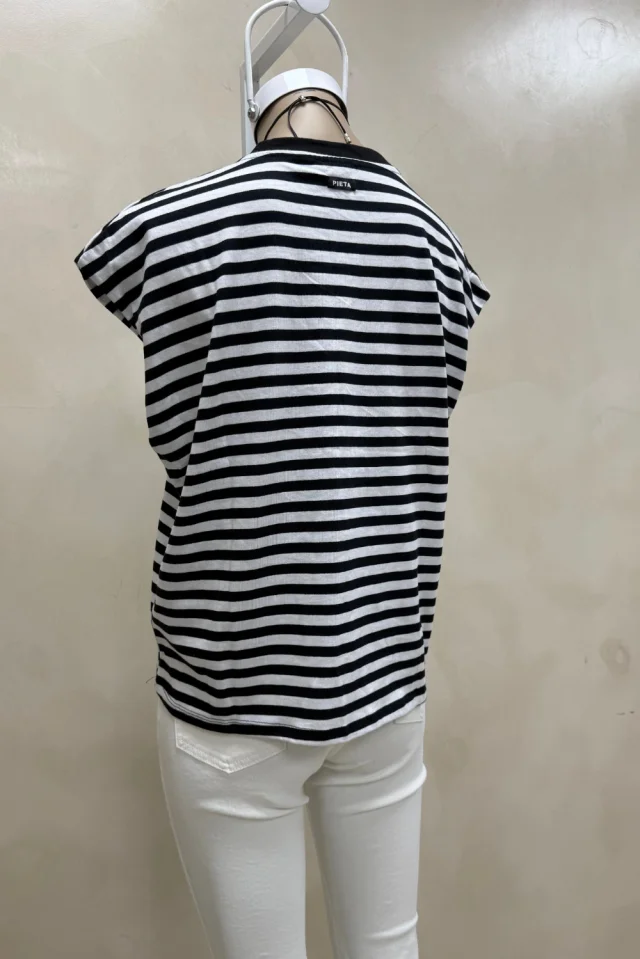 Remeron Over Sin Mangas Rayado