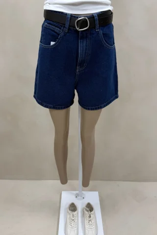 SHORT MOM AZUL - Vista 2