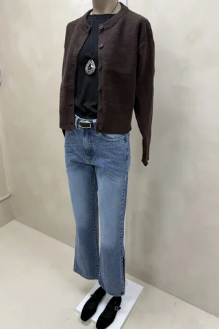 Jean Straight Full Tajos Laterales Intermedio - Vista 3