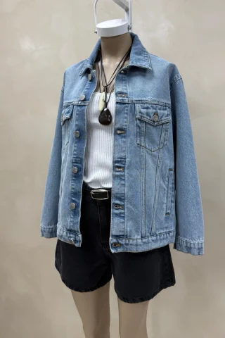Campera Denim Celeste  - Vista 3