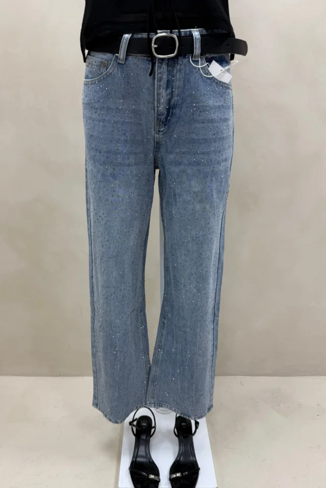 JEAN STRAIGHT CELESTE CON STRASS