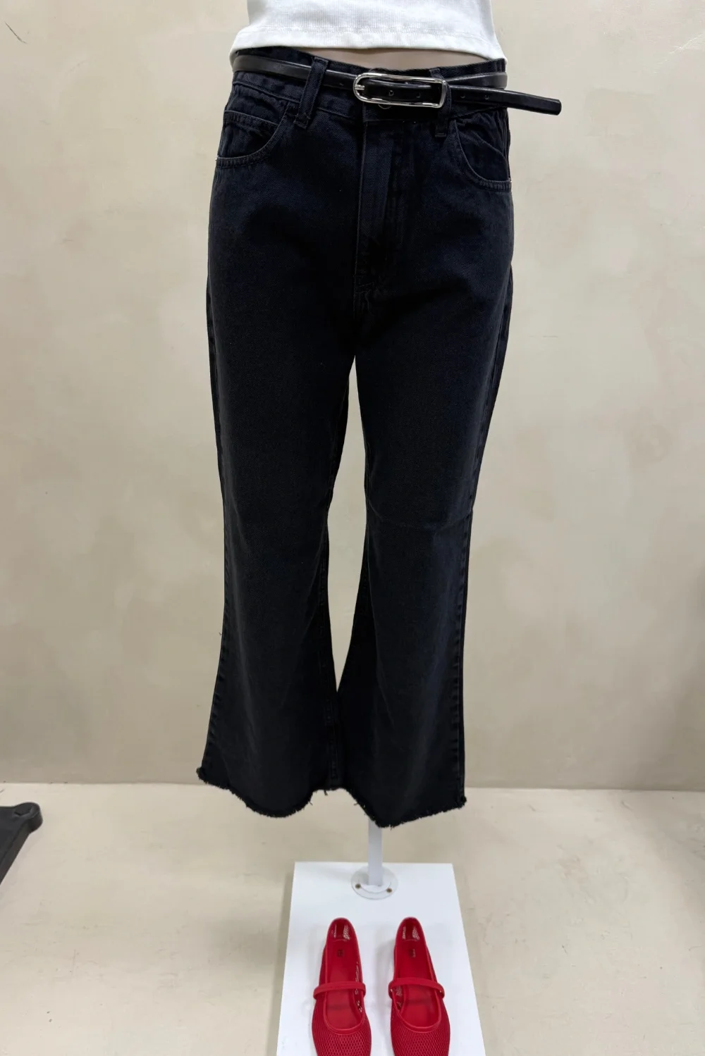 JEAN BOOTCUT LEG BLACK - 1