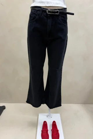 JEAN BOOTCUT LEG BLACK - Vista 2