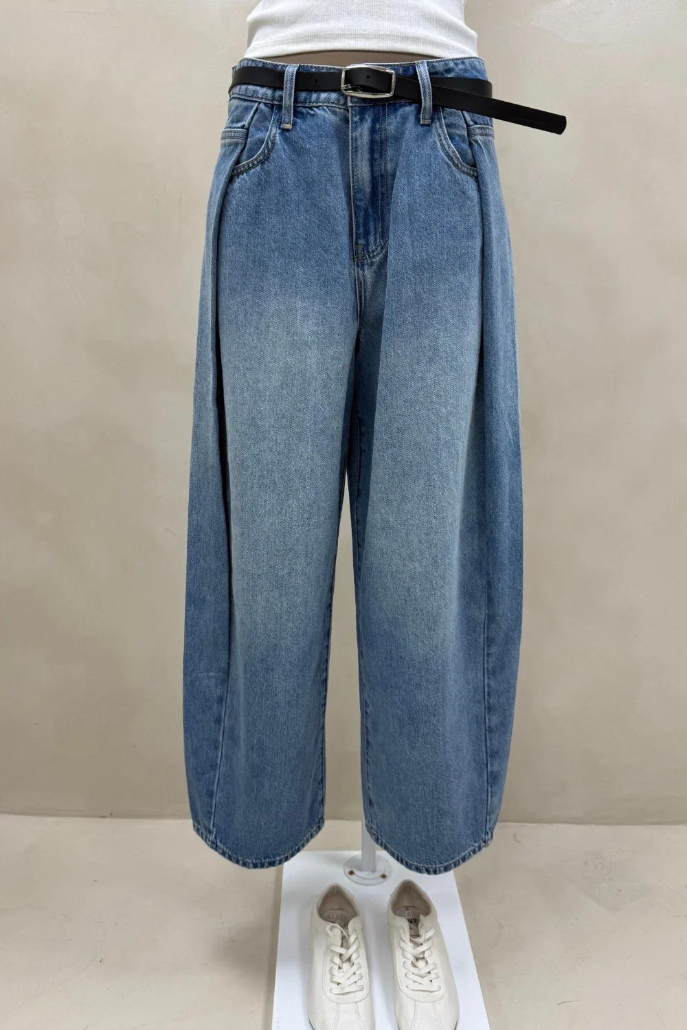 JEAN WIDE CELESTE PLIEGUES
