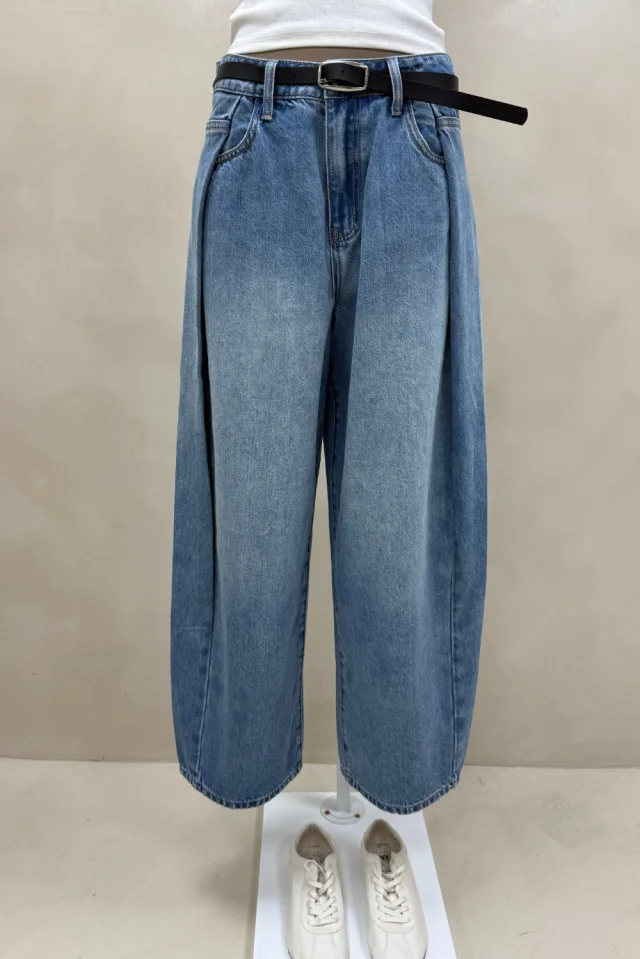 JEAN WIDE CELESTE PLIEGUES