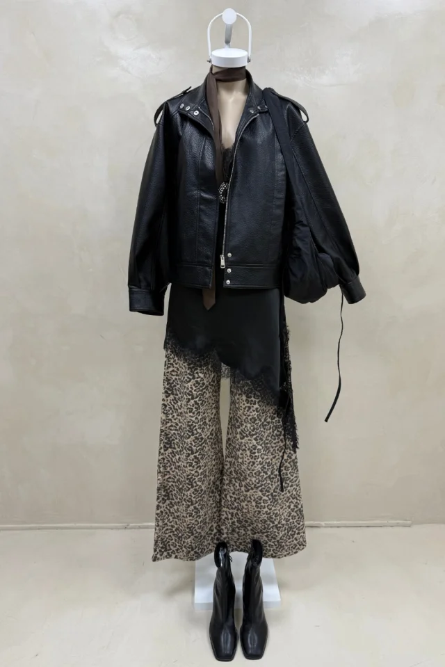 Campera Cuero Texturado