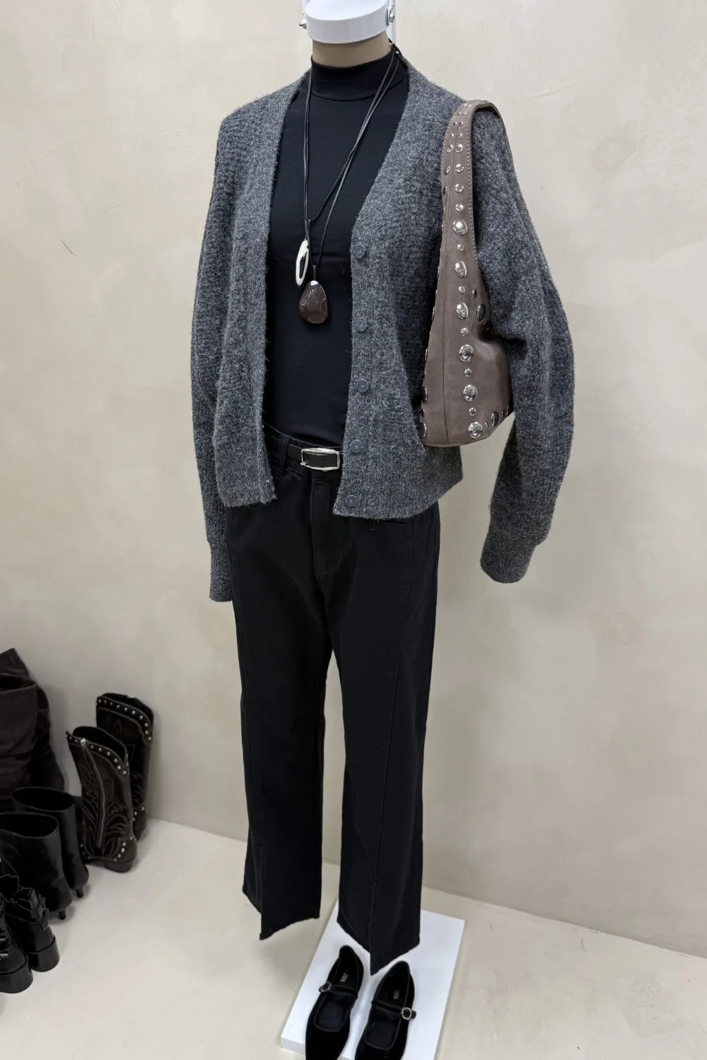 Jean Straight Full Tajo Black - 1