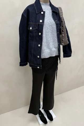 Pantaon Saten Sobrefalda Encaje - Vista 1