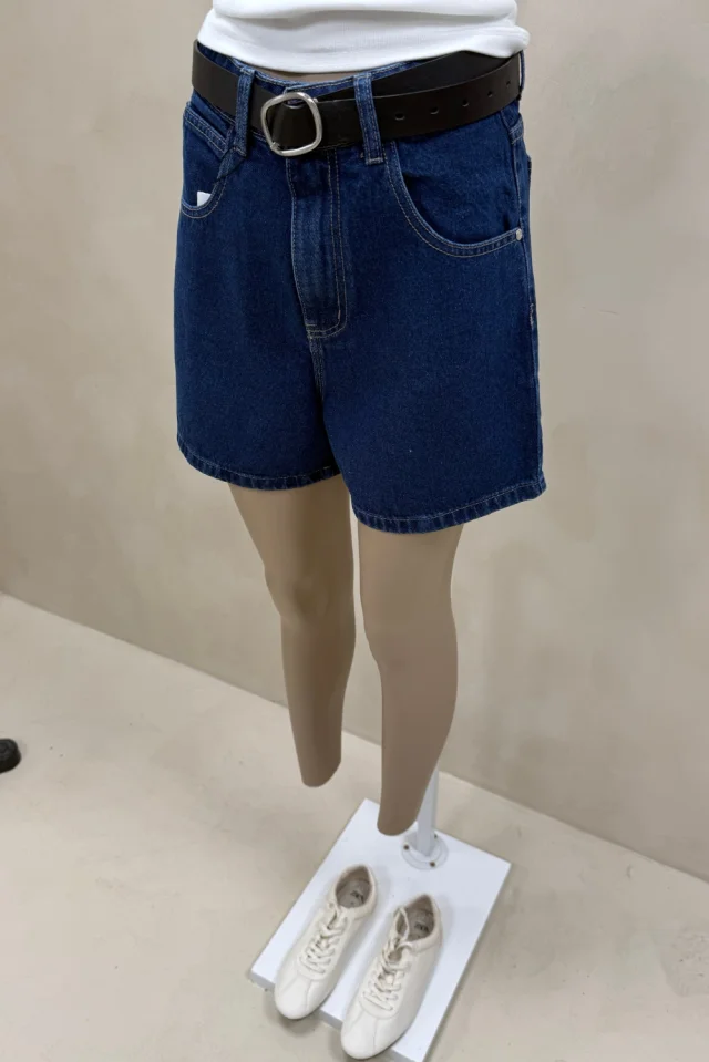 SHORT MOM AZUL