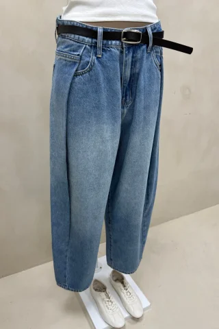 JEAN WIDE CELESTE PLIEGUES - Vista 3