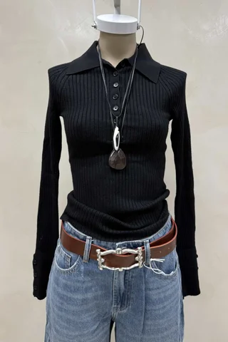 Sweater con Polo - Vista 1