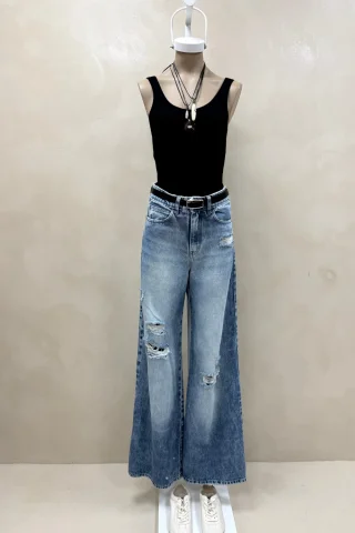 Jean Wide Leg Full Cleo - Vista 1