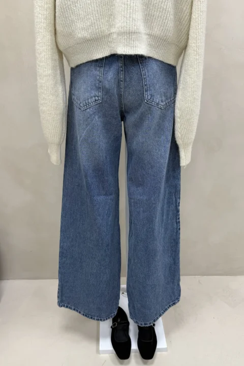 Jean Wide Leg Full Recorte
