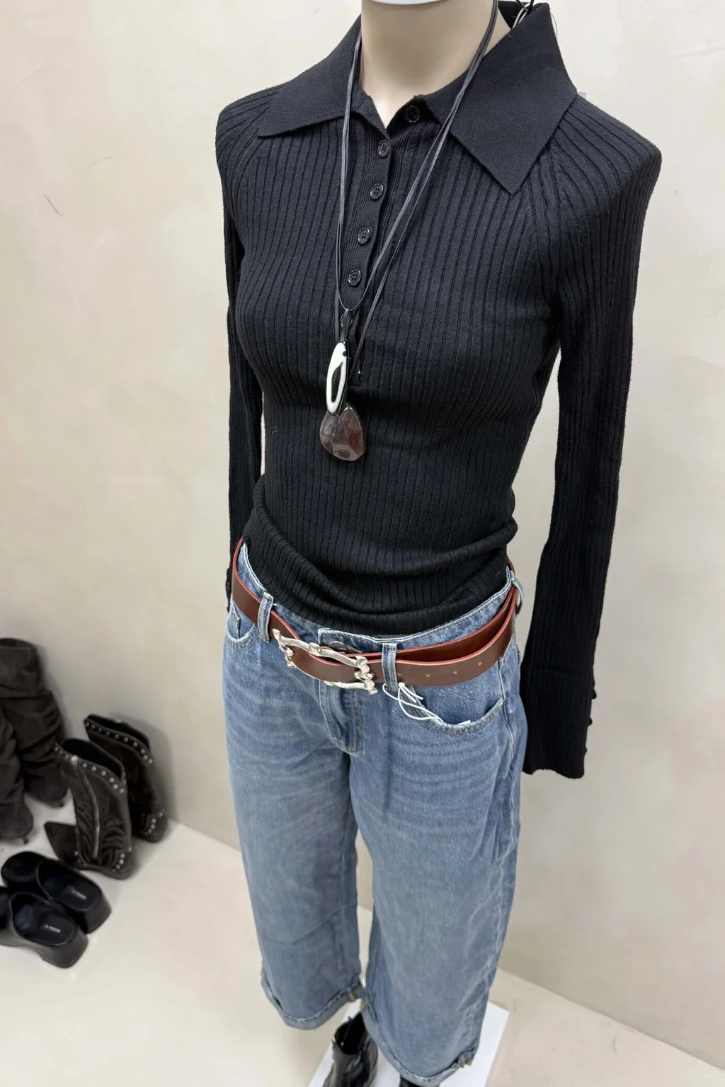 Sweater con Polo - 2