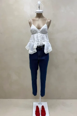 Jean Mom Azul - Vista 1