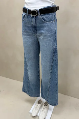 JEAN WIDE LEG FULL RECORTE ARA - Vista 3