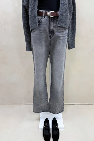 Jean Straight Full Cindy Black - Vista 3