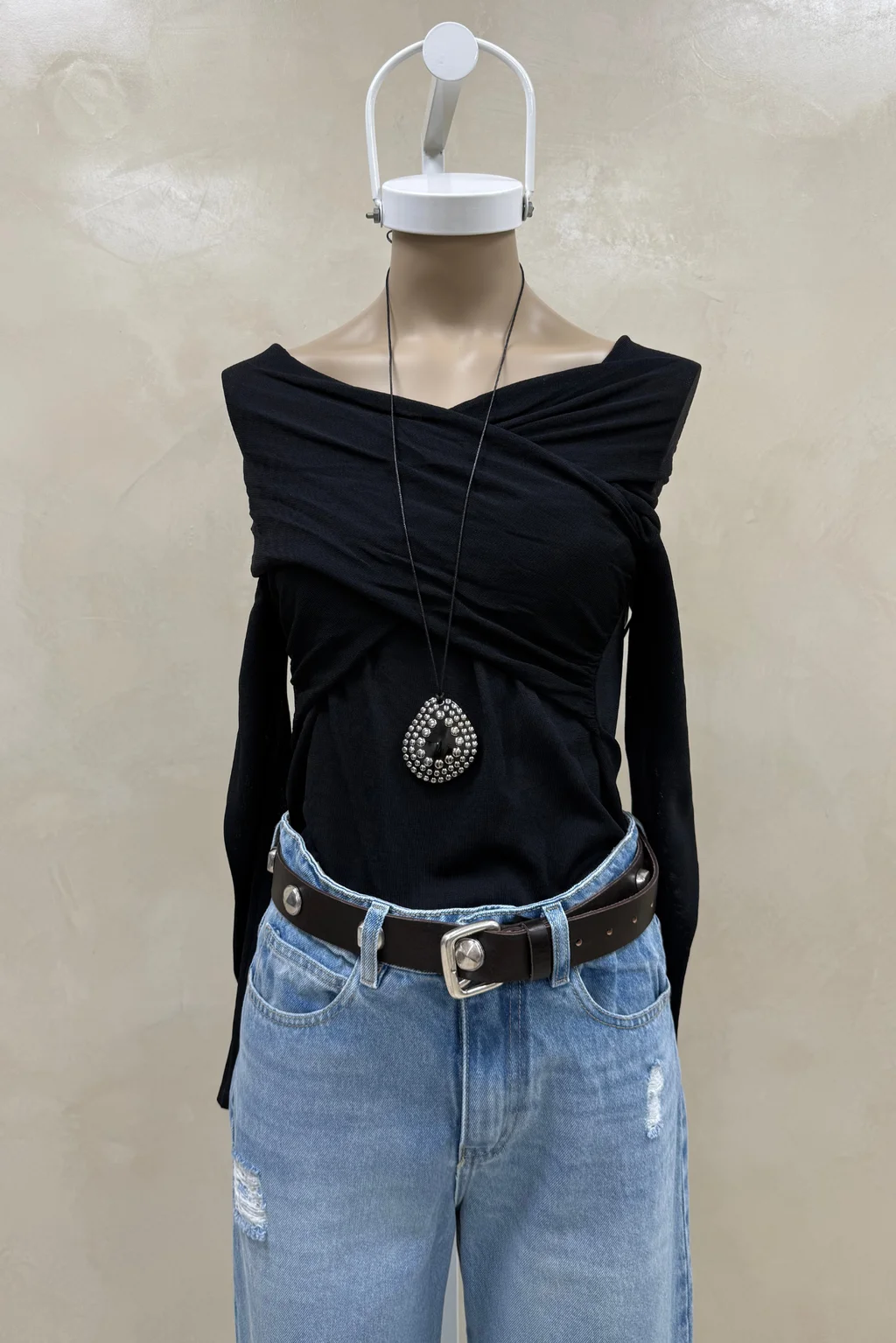 Top Tejido Off Shoulder Cruzado - 1