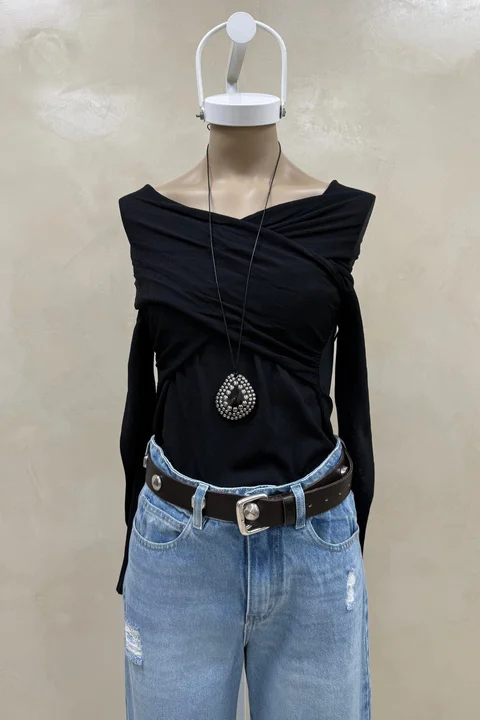 Top Tejido Off Shoulder Cruzado