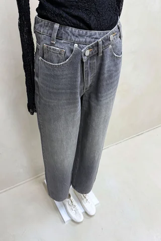 Jean Asimetrico Gris - Vista 3