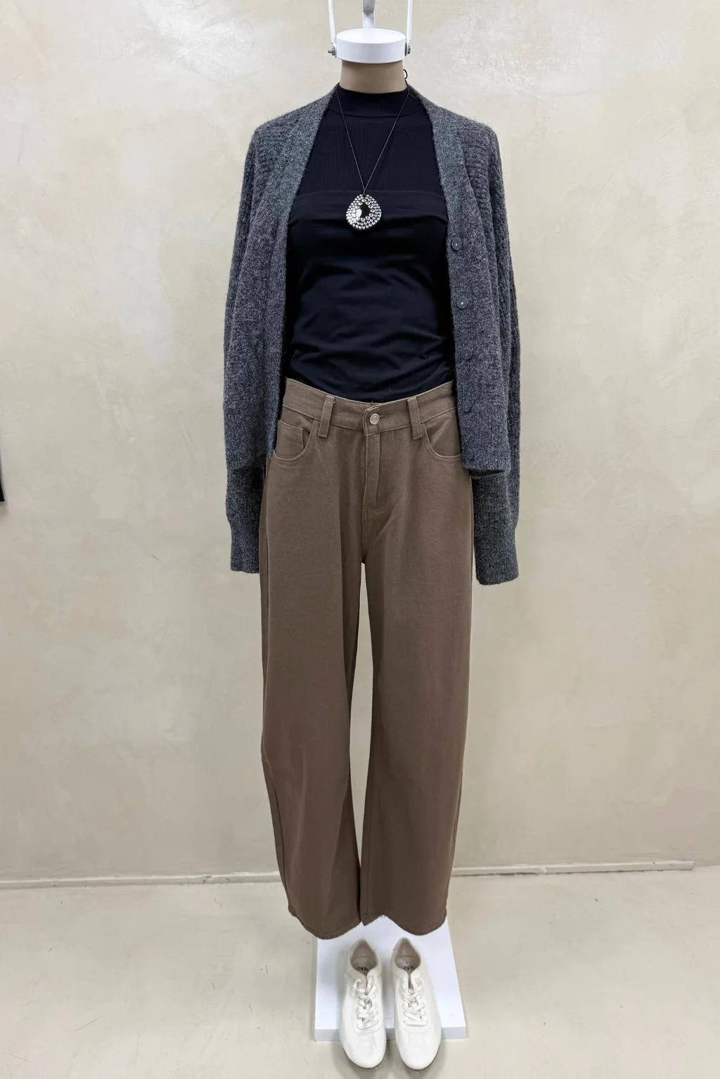 Jean Wide Balloon Choco - 0