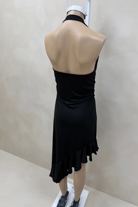 Vestido Irregular Con Volado