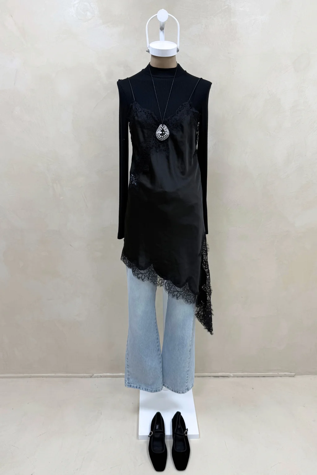 Jean Straight Full Celeste Bigotes - 0