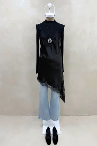 Jean Straight Full Celeste Bigotes - Vista 1