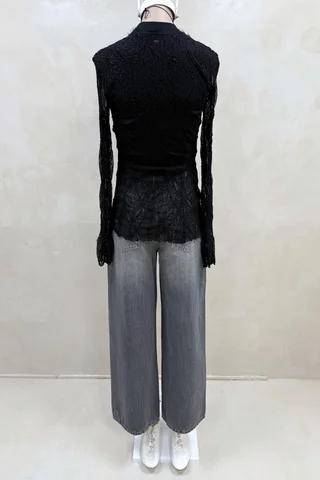 Jean Asimetrico Gris - Vista 4