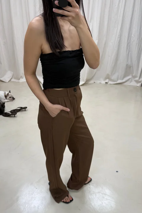 Pantalon Straight Full Sastrero