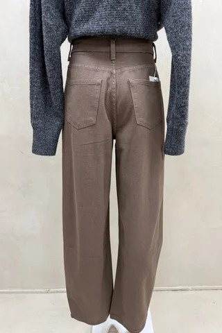 Jean Wide Balloon Choco - Vista 3